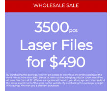 3500pcs laser cut files for $490 for Laser Machines - Wholesale!