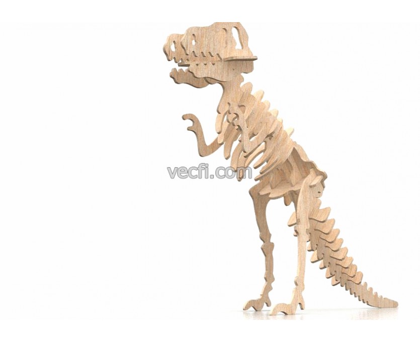 Dinosaur T-Rex laser cut vector