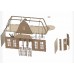 House with an attic laser cut vector