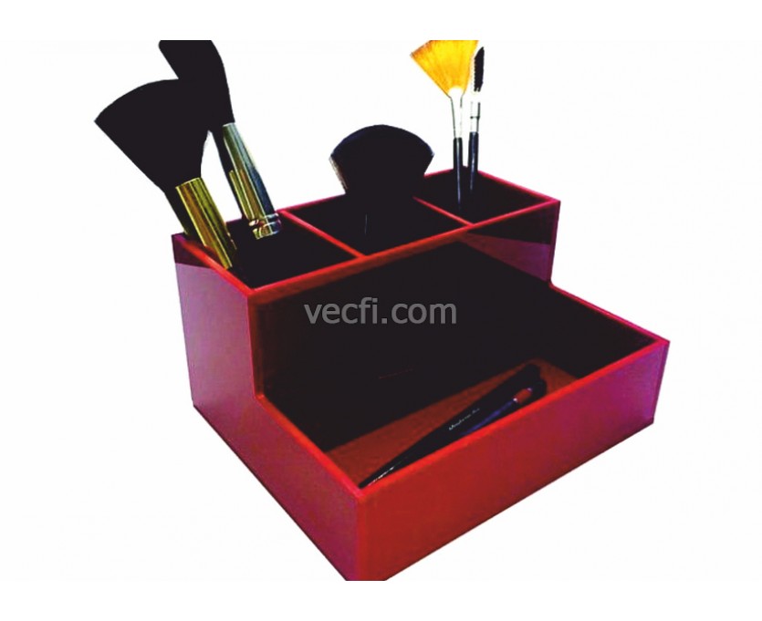 Makeup organizer laser cut vector
