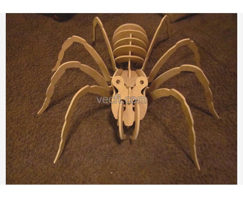 Spider laser cut vector