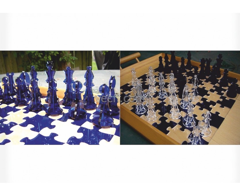 Chess laser cut vector