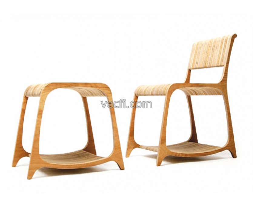 Chair (2) laser cut vector