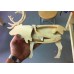 Little reindeer laser cut vector
