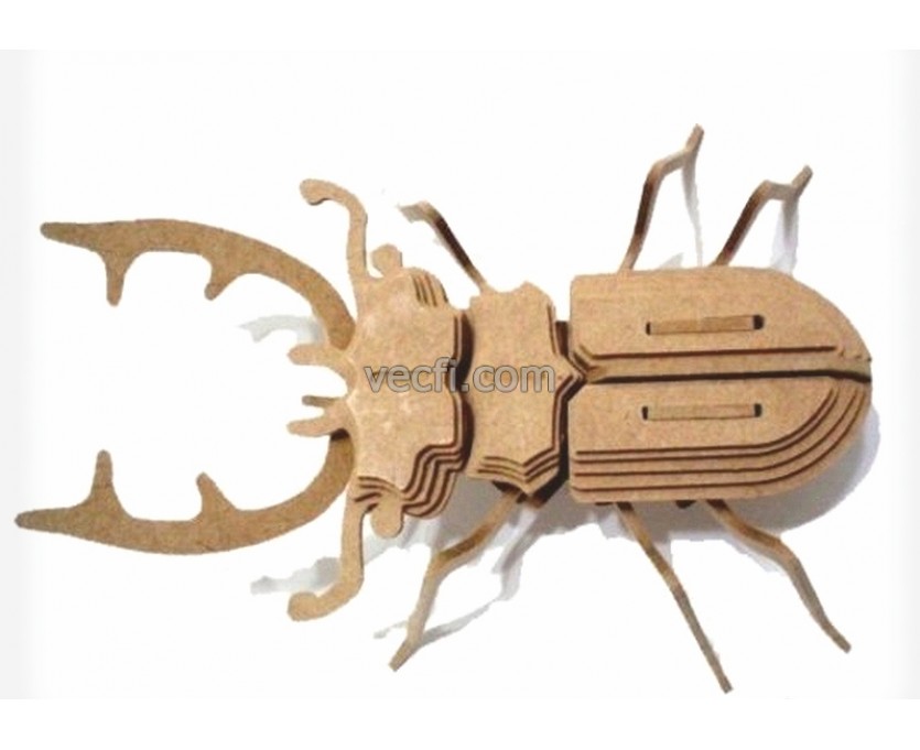 Beetle laser cut vector