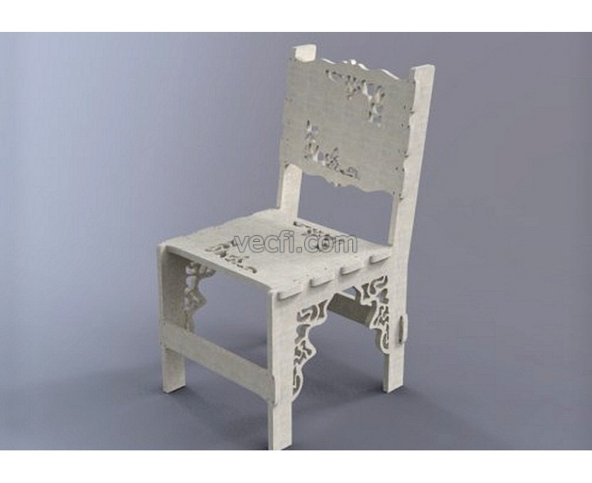Chair laser cut vector
