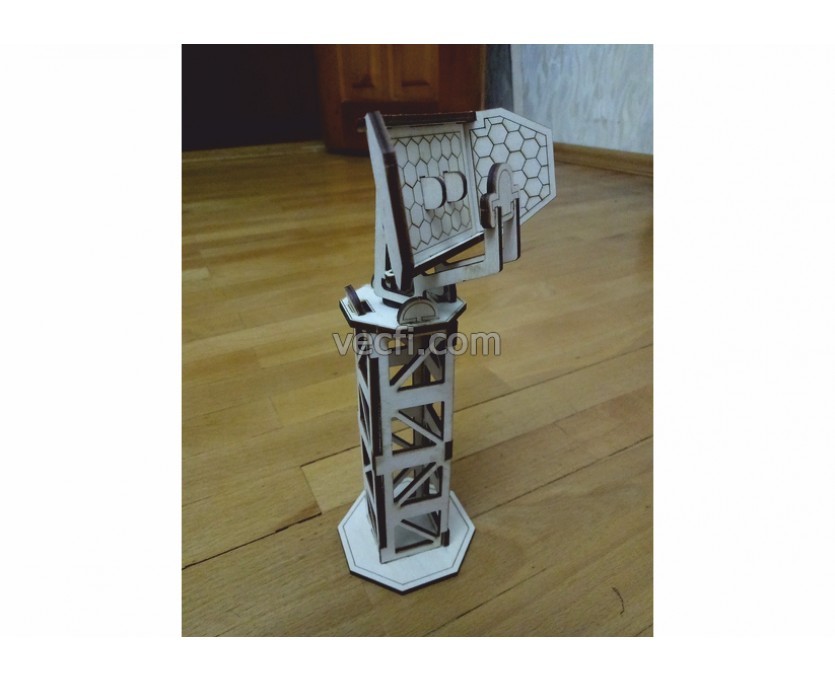 The communication tower laser cut vector