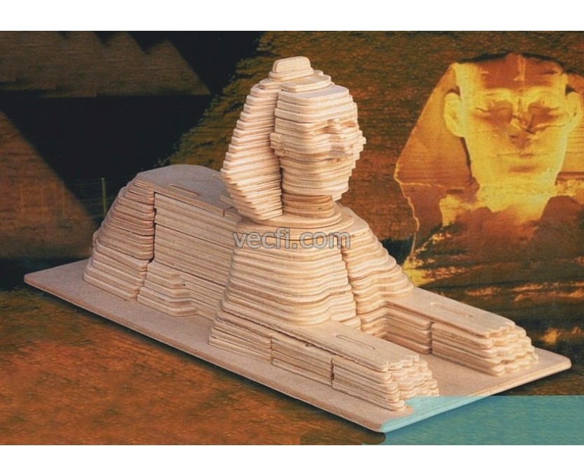 Great Sphinx laser cut vector