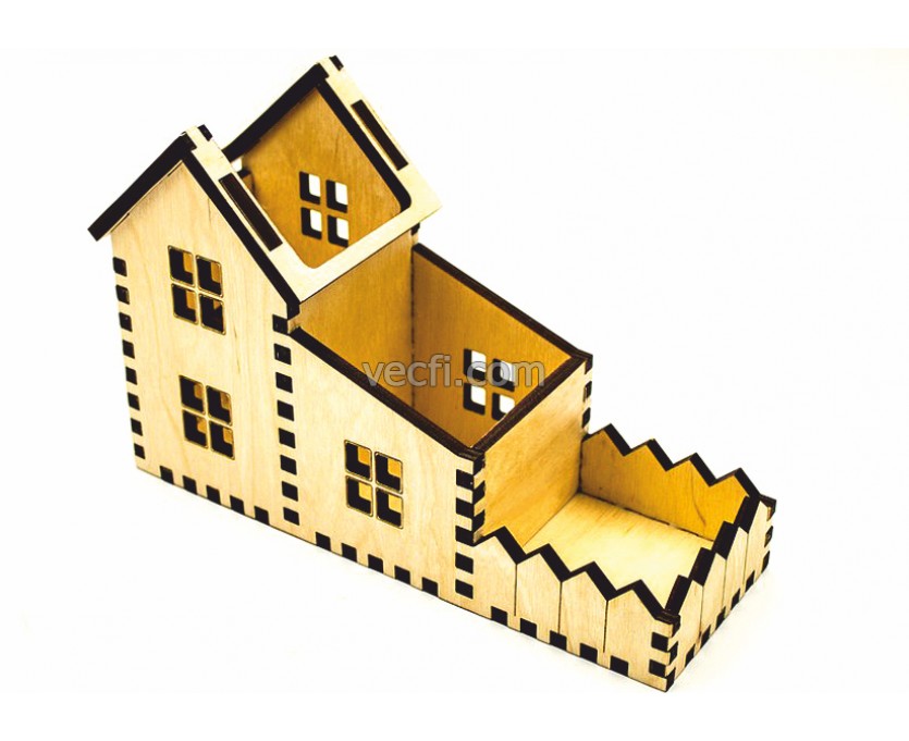 Stand House laser cut vector