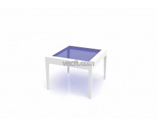 Coffee table with glass