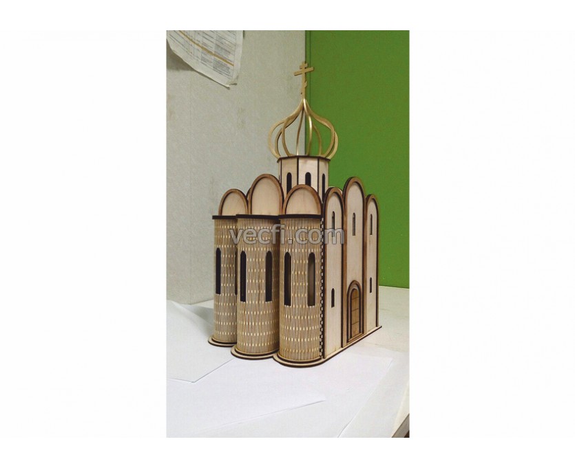 Church of the Intercession on the Nerl laser cut vector