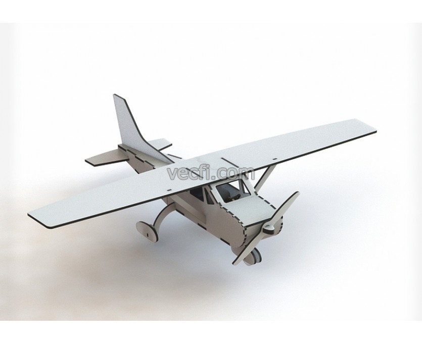 Airplane laser cut vector