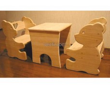 Bench and table Bear