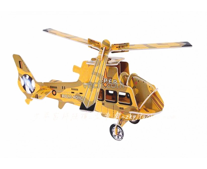 Helicopter Helicopter laser cut vector