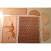 Box with flexible plywood laser cut vector