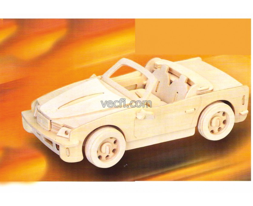 Sports Car (3) laser cut vector