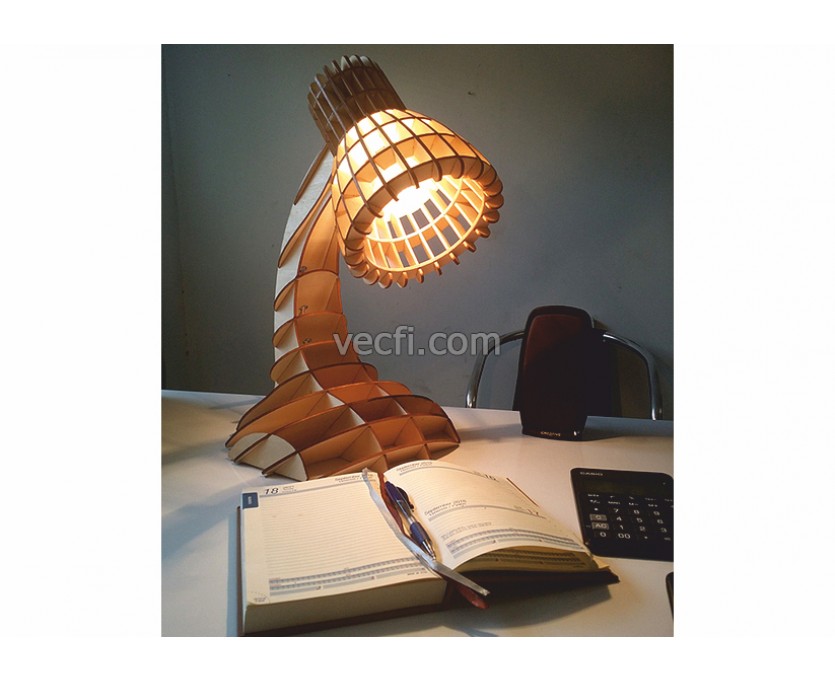 Table lamp (5) laser cut vector