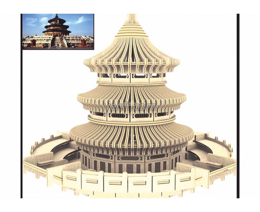 Temple of heaven in Beijing laser cut vector