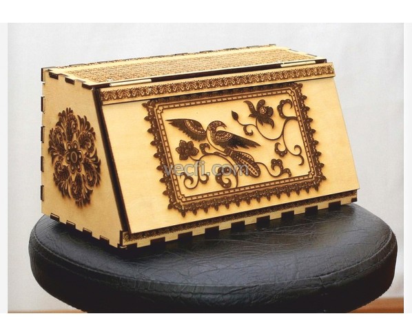 Birdsong Keepsake Box Laser Cut File