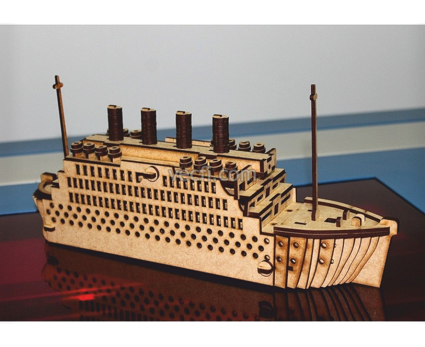 Titanic laser cut vector