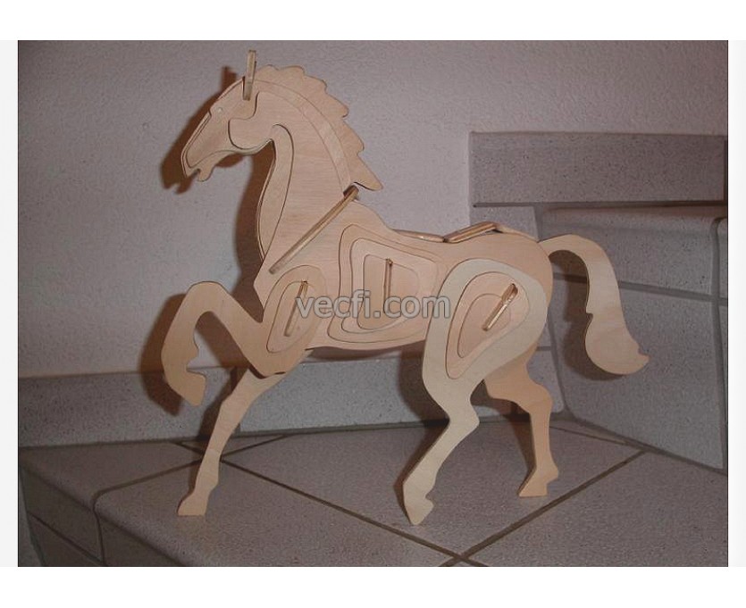 Horse laser cut vector