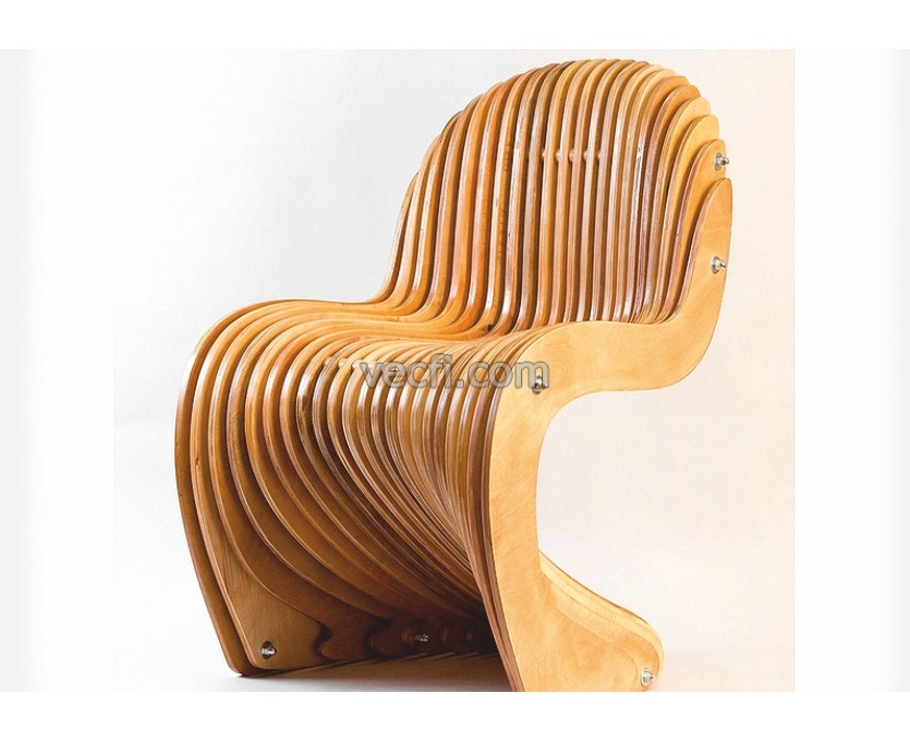 Chair Wave laser cut vector