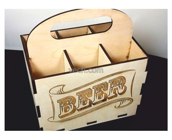 Brew Carrier Laser Cut Vector for DIY Projects