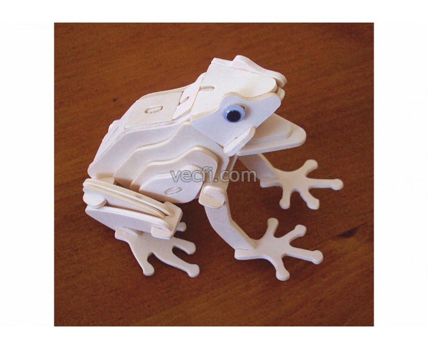 Frog laser cut vector