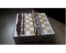 Chessboard with box for pieces