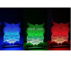 Lamp owl 3d