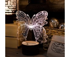 Butterfly 3d Acrylic Light Lamp
