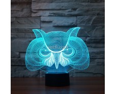 Cut Owl 3d Illusion Desk Lamp Acrylic Night Light