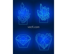 Diamond 3d Acrylic Lamps