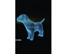 Dog 3d Led Night Light