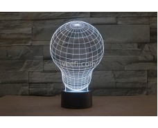 Light Bulb 3d Led Illusion Night Light Lamp