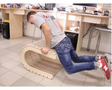 Flexible plywood chair