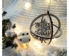 Christmas Snowflake Ball Hanging Ornament
