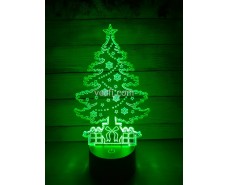 Christmas Tree 3d Illusion Lamp