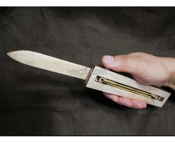 Wooden Switchblade Illusion Laser Cut Files