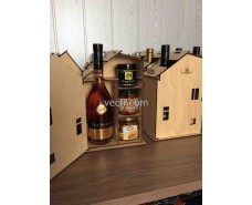 Wine Gift Box Chimney House Chalet
