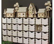 Wooden Advent Calendars with Drawers Box