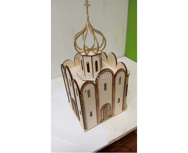 Church of the Intercession on the Nerl laser cut file