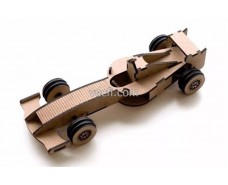 Flexible plywood racing car