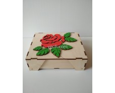 Box with rose